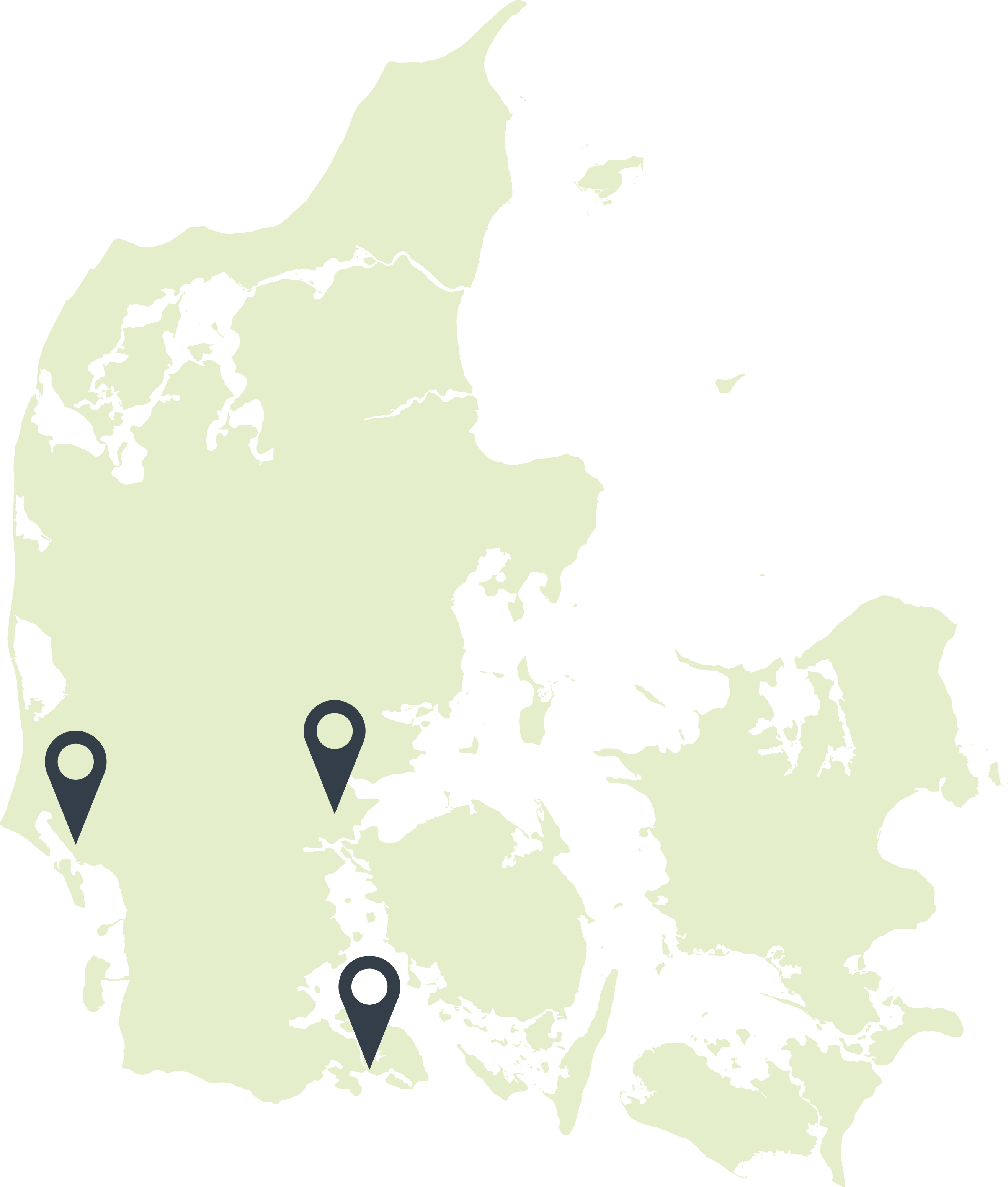 Fredericia Maskinmesterskole - Danmarkskort